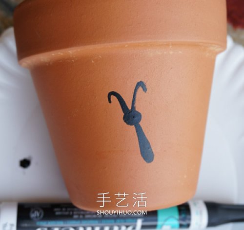春季兒童指紋畫花盆 送給媽媽的小禮物！ -  itrip.net.cn