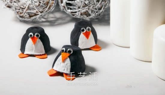 幼兒園手工制作雞蛋托企鵝的做法教程 -  itrip.net.cn