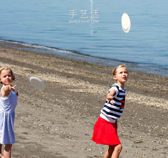 幼兒手工制作西瓜紙盤飛盤的做法教程 -  itrip.net.cn
