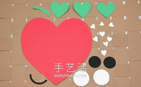 幼兒園手工制作愛心草莓粘貼畫的做法教程 -  itrip.net.cn