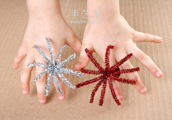 扭扭棒簡單手工制作國慶節(jié)煙花指環(huán)的做法 -  itrip.net.cn