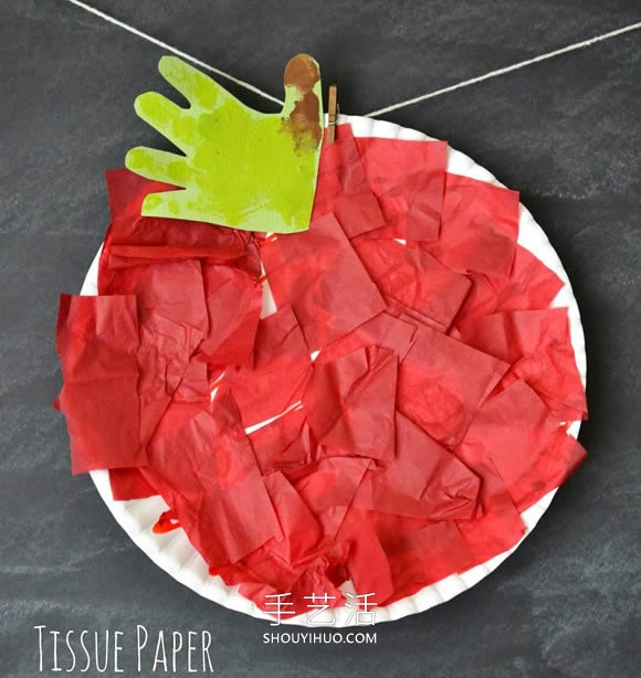 幼兒園簡單手工制作紅蘋果的做法教程 -  itrip.net.cn