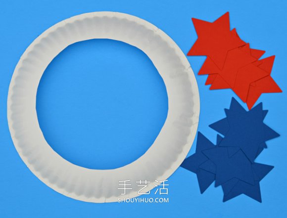 幼兒園手工制作國慶節(jié)花環(huán)裝飾的做法教程 -  itrip.net.cn