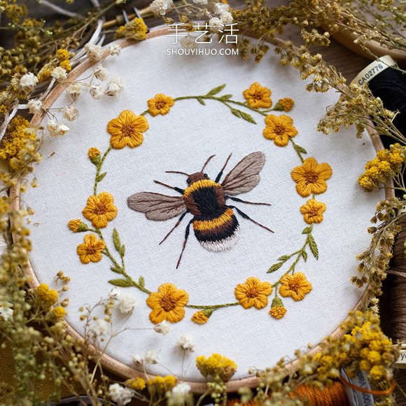 栩栩如生的手工蝴蝶、飛蛾刺繡作品圖片！ -  itrip.net.cn