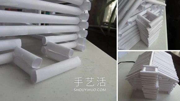 用紙做逼真小木屋模型的做法教程 -  itrip.net.cn
