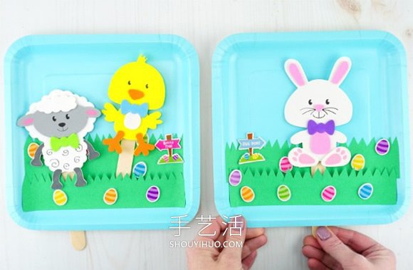 幼兒園簡單手工制作復活節(jié)木偶的做法教程 -  itrip.net.cn