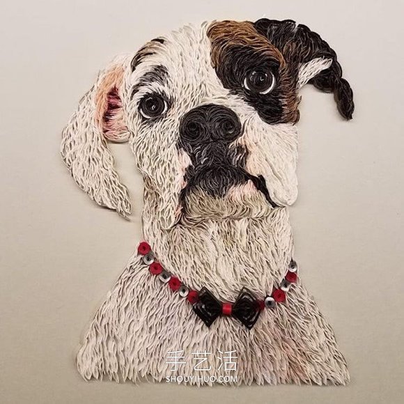 衍紙藝術(shù)家創(chuàng)作“超現(xiàn)實”動物肖像作品 -  itrip.net.cn