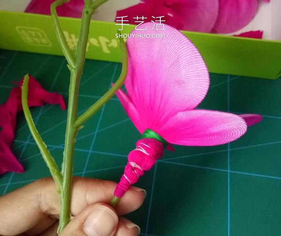 絲網(wǎng)花蝴蝶蘭的制作方法步驟圖解教程 -  itrip.net.cn