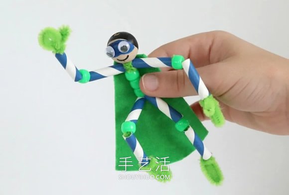 扭扭棒超人手工制作步驟教程圖片 -  itrip.net.cn