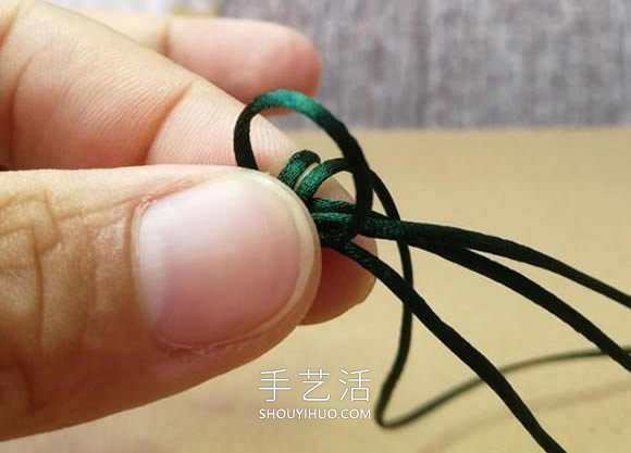 桃花結(jié)手鏈編法圖解教程從頭到尾 -  itrip.net.cn