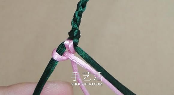 桃花結(jié)手鏈編法圖解教程從頭到尾 -  itrip.net.cn