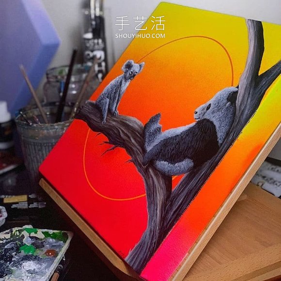 會“發(fā)光”的插圖，警醒人們保護瀕臨滅絕的動物 -  itrip.net.cn