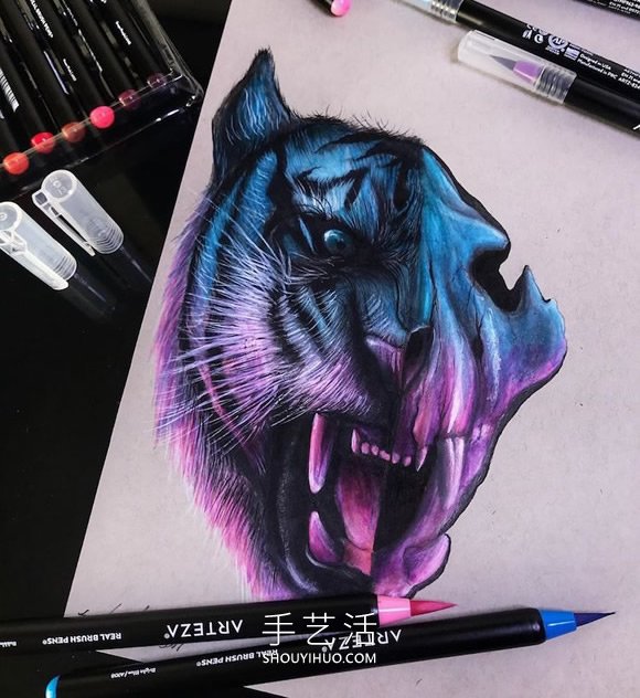 會“發(fā)光”的插圖，警醒人們保護瀕臨滅絕的動物 -  itrip.net.cn