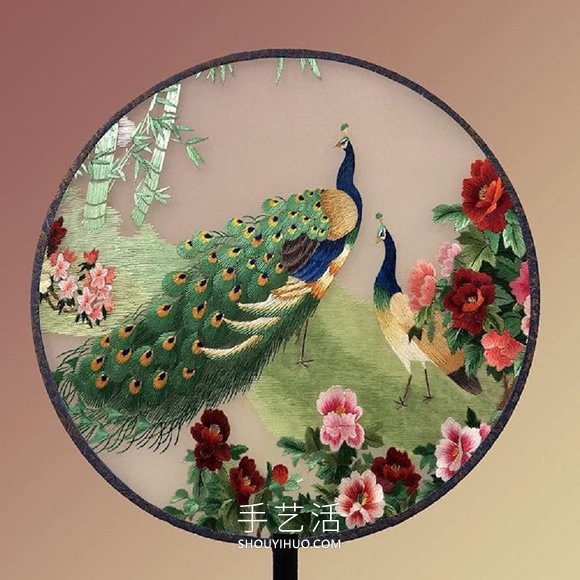 精致花鳥刺繡圖片！針線勾勒出絕美孔雀、花蝶 -  itrip.net.cn