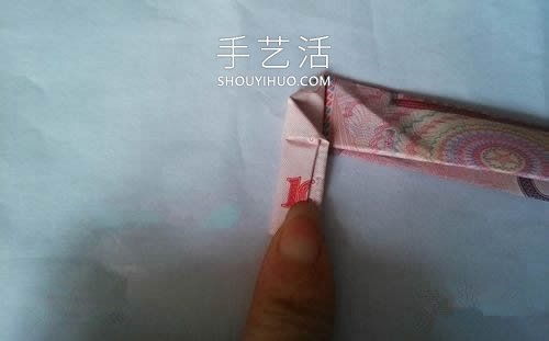 一百元面值人民幣折玫瑰花的步驟圖解 -  itrip.net.cn