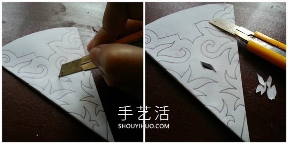 雪花裝飾畫制作方法 -  itrip.net.cn