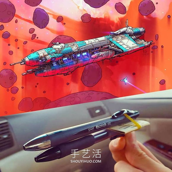 日常家用物品重構(gòu)！壯觀的太空飛船圖紙設(shè)計 -  itrip.net.cn