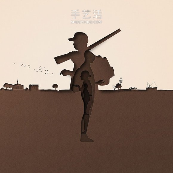 這些“紙”插圖展示全球變暖影響美國(guó)人的生活 -  itrip.net.cn