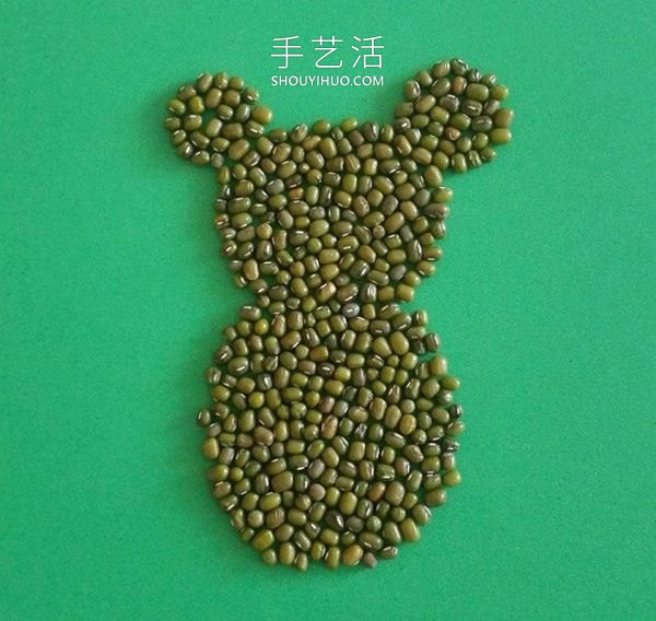 豆子粘貼畫老鼠簡單又漂亮 -  itrip.net.cn