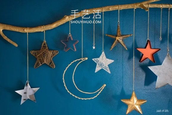 星星月亮風(fēng)鈴制作方法，裝飾嬰兒床超完美！ -  itrip.net.cn