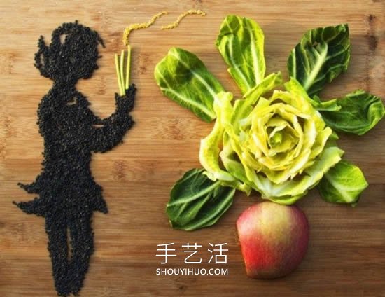 兒童蔬菜拼盤畫做法大全簡單又可愛 -  itrip.net.cn