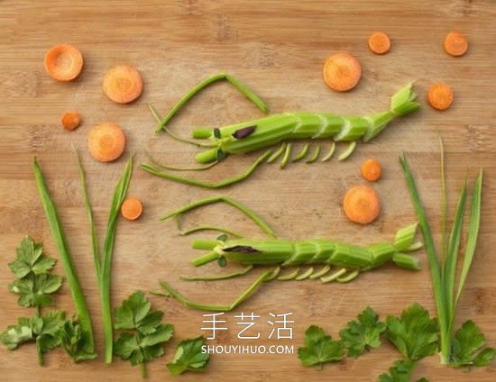 兒童蔬菜拼盤畫做法大全簡單又可愛 -  itrip.net.cn