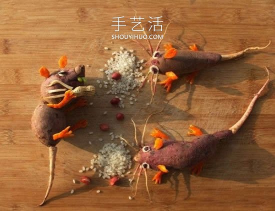 兒童蔬菜拼盤畫做法大全簡單又可愛 -  itrip.net.cn