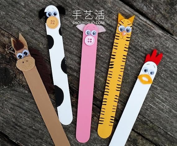 農場動物雪糕棍書簽的制作方法 -  itrip.net.cn