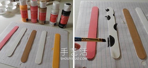 農場動物雪糕棍書簽的制作方法 -  itrip.net.cn