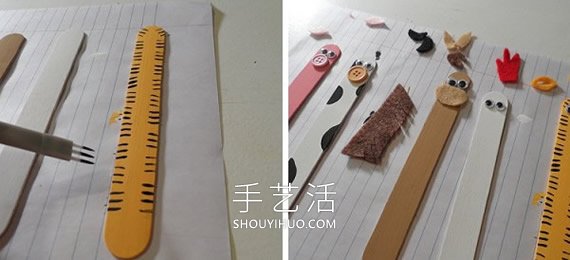 農場動物雪糕棍書簽的制作方法 -  itrip.net.cn