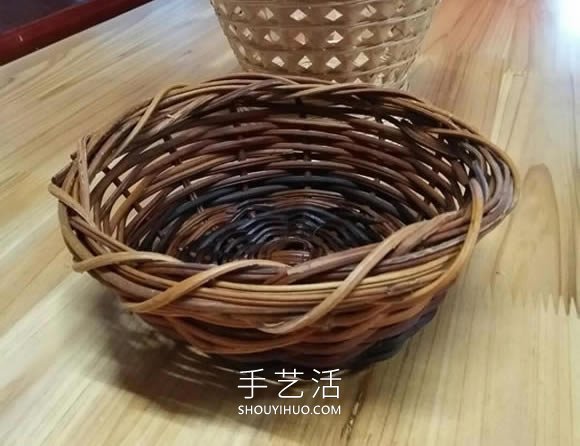 藤編收納筐的編織方法DIY圖解教程 -  itrip.net.cn