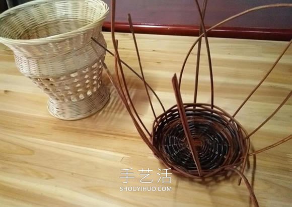 藤編收納筐的編織方法DIY圖解教程 -  itrip.net.cn