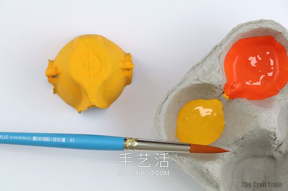 簡單的雞蛋托金魚手工制作圖片 -  itrip.net.cn