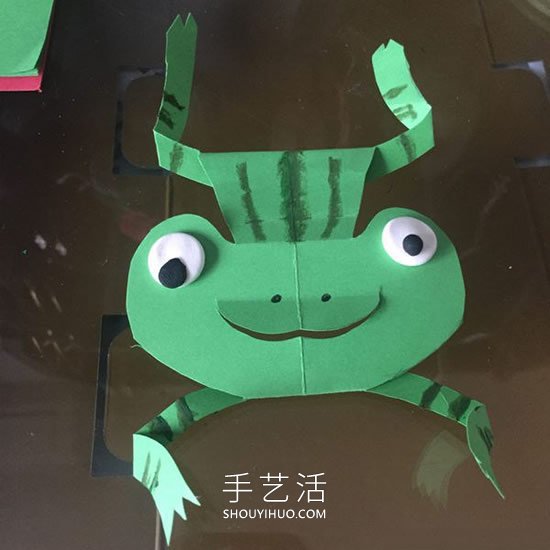 幼兒園卡紙手工制作青蛙教程 -  itrip.net.cn