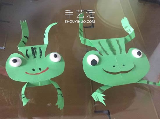 幼兒園卡紙手工制作青蛙教程 -  itrip.net.cn