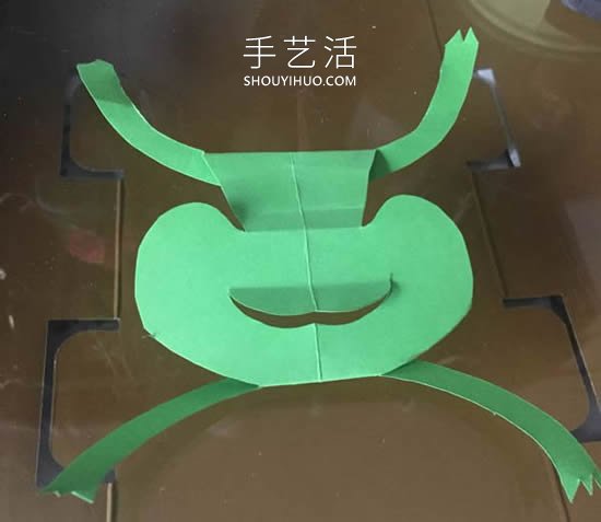 幼兒園卡紙手工制作青蛙教程 -  itrip.net.cn