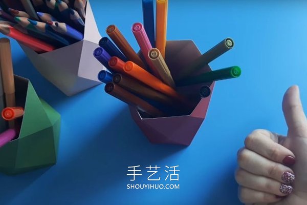 小學(xué)生用卡紙手工制作筆筒做法 -  itrip.net.cn