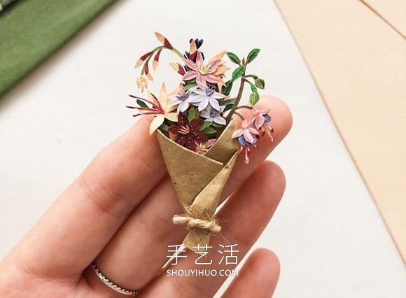 俄羅斯Tania Lissova迷人的手工剪紙花束作品 -  itrip.net.cn