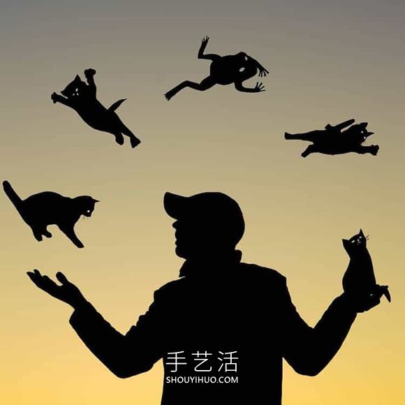 他將硬紙板放置夕陽下，拍攝栩栩如生創(chuàng)意照 -  itrip.net.cn