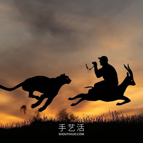 他將硬紙板放置夕陽下，拍攝栩栩如生創(chuàng)意照 -  itrip.net.cn
