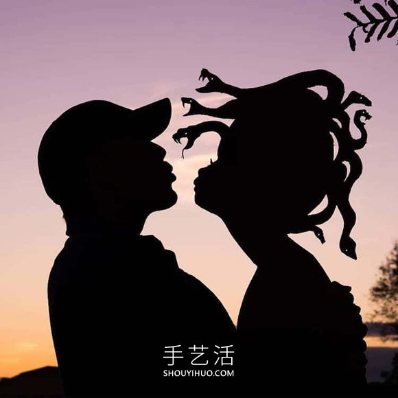 他將硬紙板放置夕陽下，拍攝栩栩如生創(chuàng)意照 -  itrip.net.cn