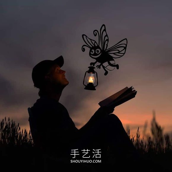 他將硬紙板放置夕陽下，拍攝栩栩如生創(chuàng)意照 -  itrip.net.cn