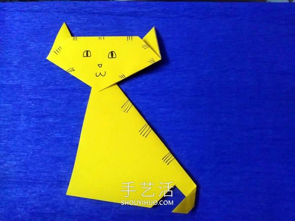 最簡(jiǎn)單折小貓的方法詳細(xì)步驟圖解 -  itrip.net.cn