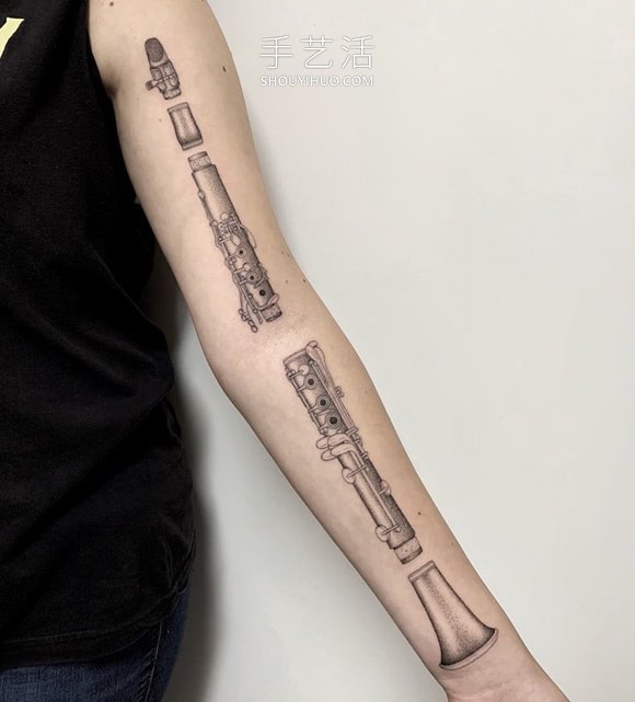 微小的點(diǎn)和細(xì)線(xiàn)組合，超現(xiàn)實(shí)主義紋身作品賞 -  itrip.net.cn