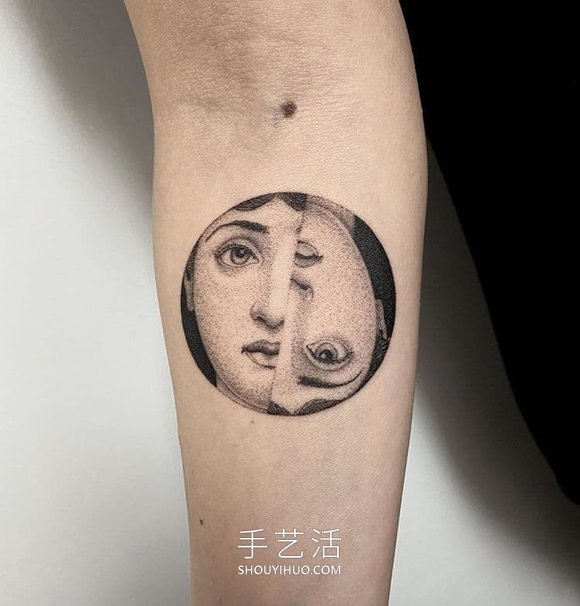 微小的點(diǎn)和細(xì)線(xiàn)組合，超現(xiàn)實(shí)主義紋身作品賞 -  itrip.net.cn