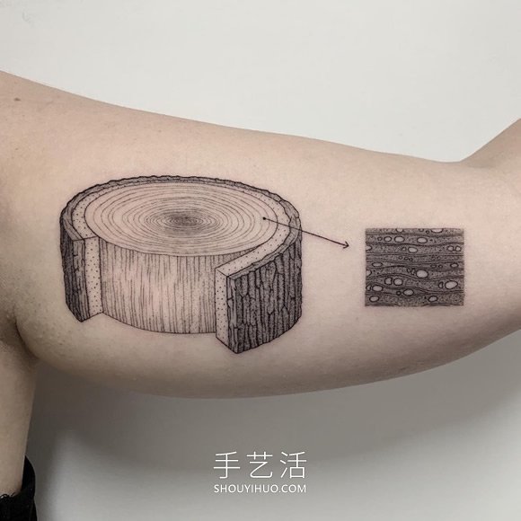 微小的點(diǎn)和細(xì)線(xiàn)組合，超現(xiàn)實(shí)主義紋身作品賞 -  itrip.net.cn