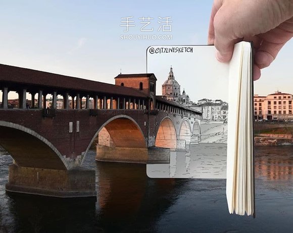 將現(xiàn)實(shí)場(chǎng)景與卡通素描融合DIY創(chuàng)意相片 -  itrip.net.cn