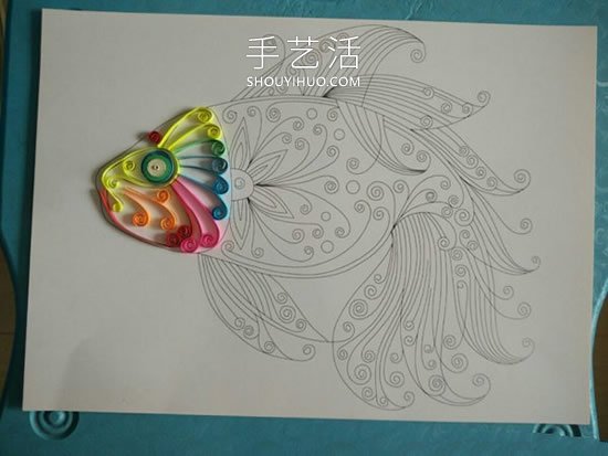 衍紙神仙魚制作教程非常漂亮 -  itrip.net.cn