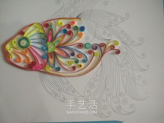 衍紙神仙魚制作教程非常漂亮 -  itrip.net.cn