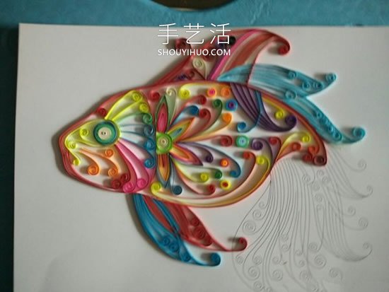 衍紙神仙魚制作教程非常漂亮 -  itrip.net.cn